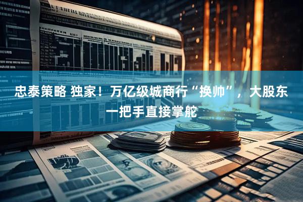 忠泰策略 独家！万亿级城商行“换帅”，大股东一把手直接掌舵