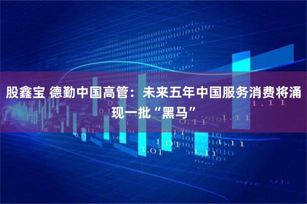 股鑫宝 德勤中国高管：未来五年中国服务消费将涌现一批“黑马”